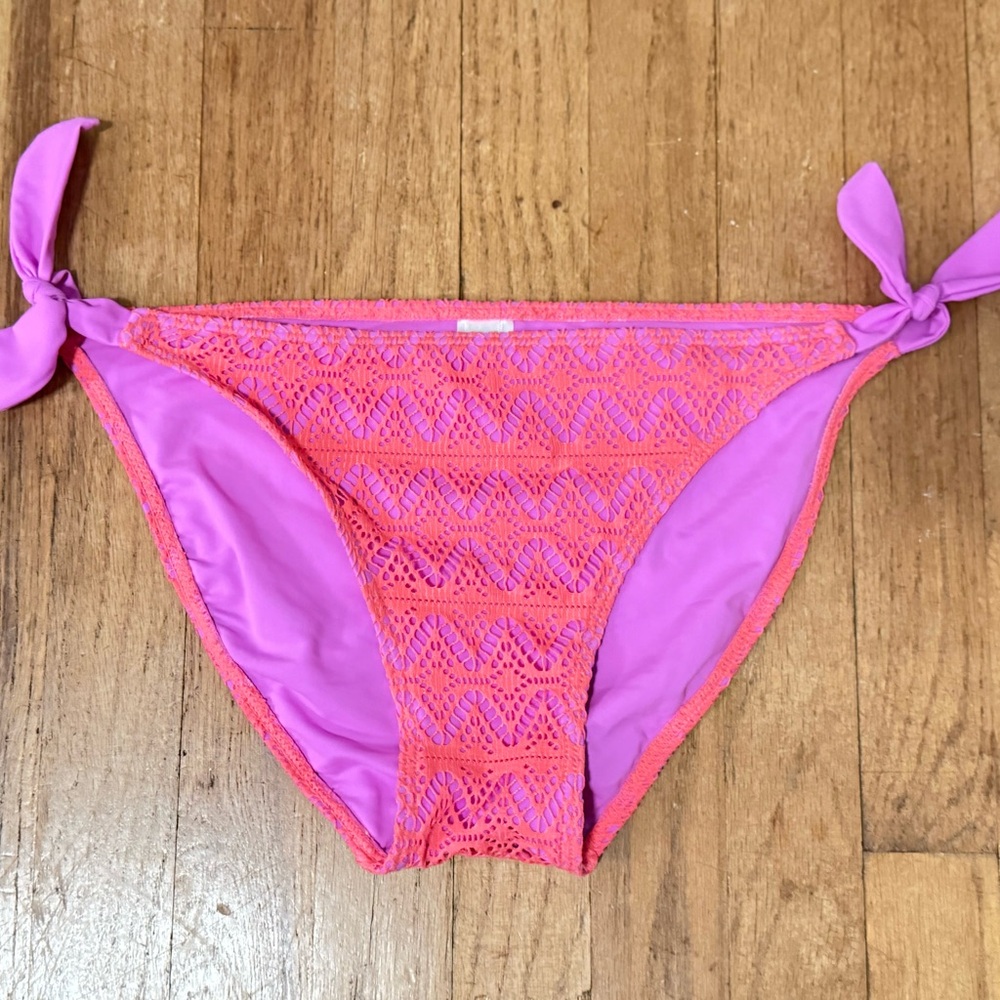 Hula Honey Vibrant Pink Crochet Bikini Bottom